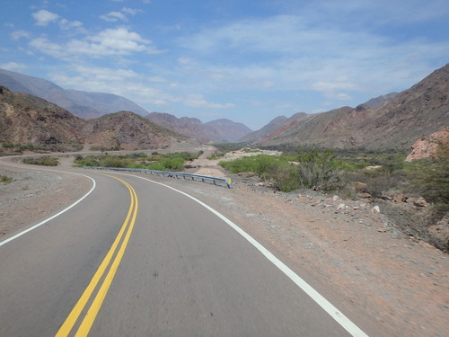  The bend in the road is due to a flood and road wash-out.